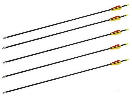 5x sports arrows, fiberglass arrows with flash tip, 26-28 inches